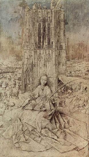 Jan Van Eyck Die Hl. Barbara oil painting image